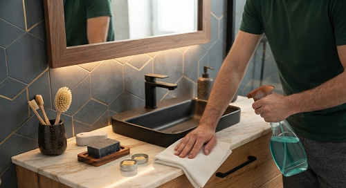 LIMPIEZA MUEBLES DE BANO