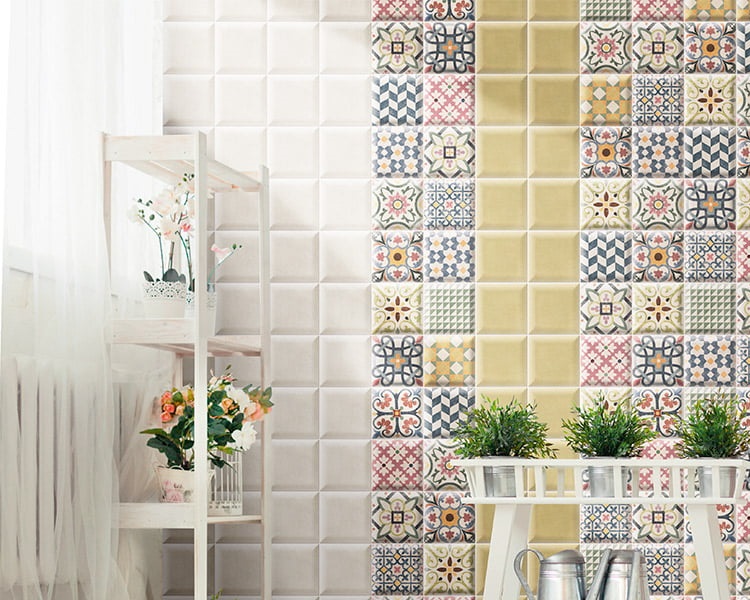 Azulejo con relieve volumen Bombato